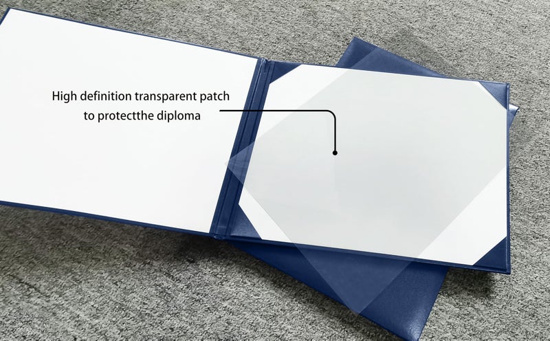 Gradplaza Graduation Diploma Cover Diploma Holder for Certificate 8.5''x 11''Navy - Image 2